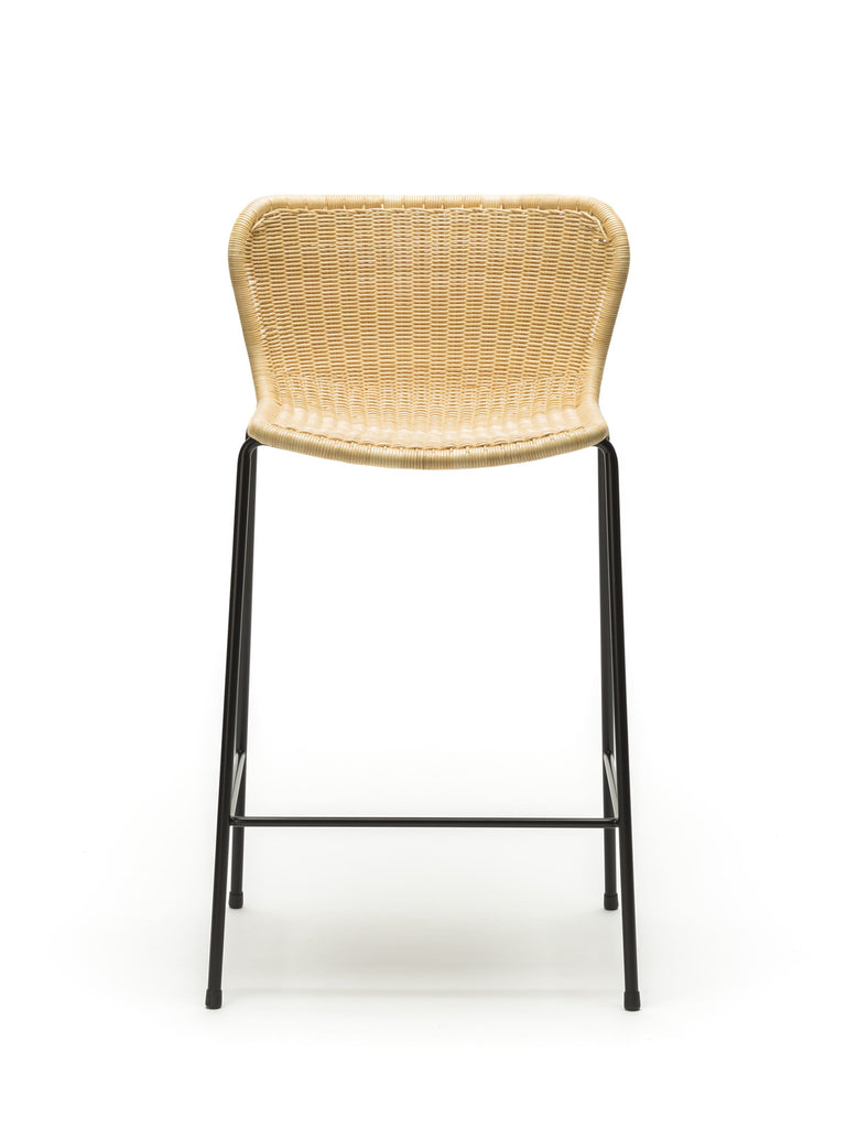 C603 stool indoor (natural rattan) front