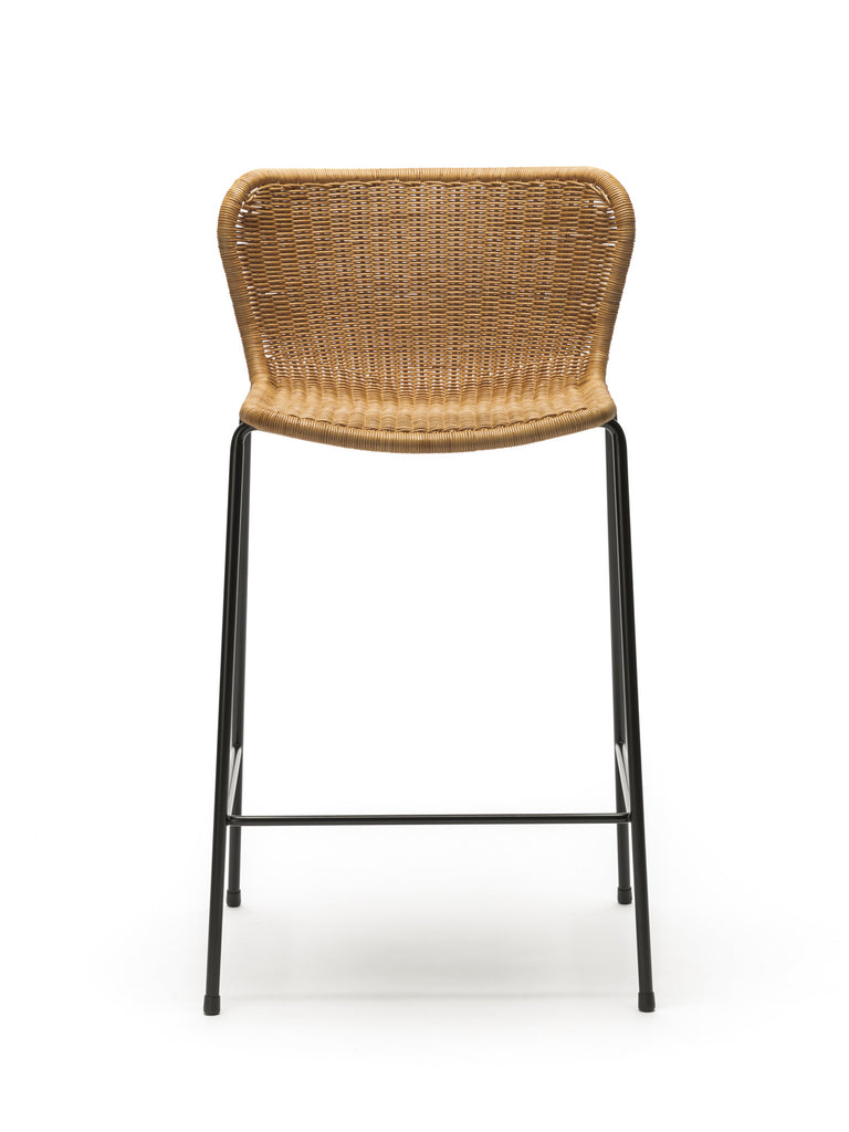 C603 stool indoor (rattan pulut) front