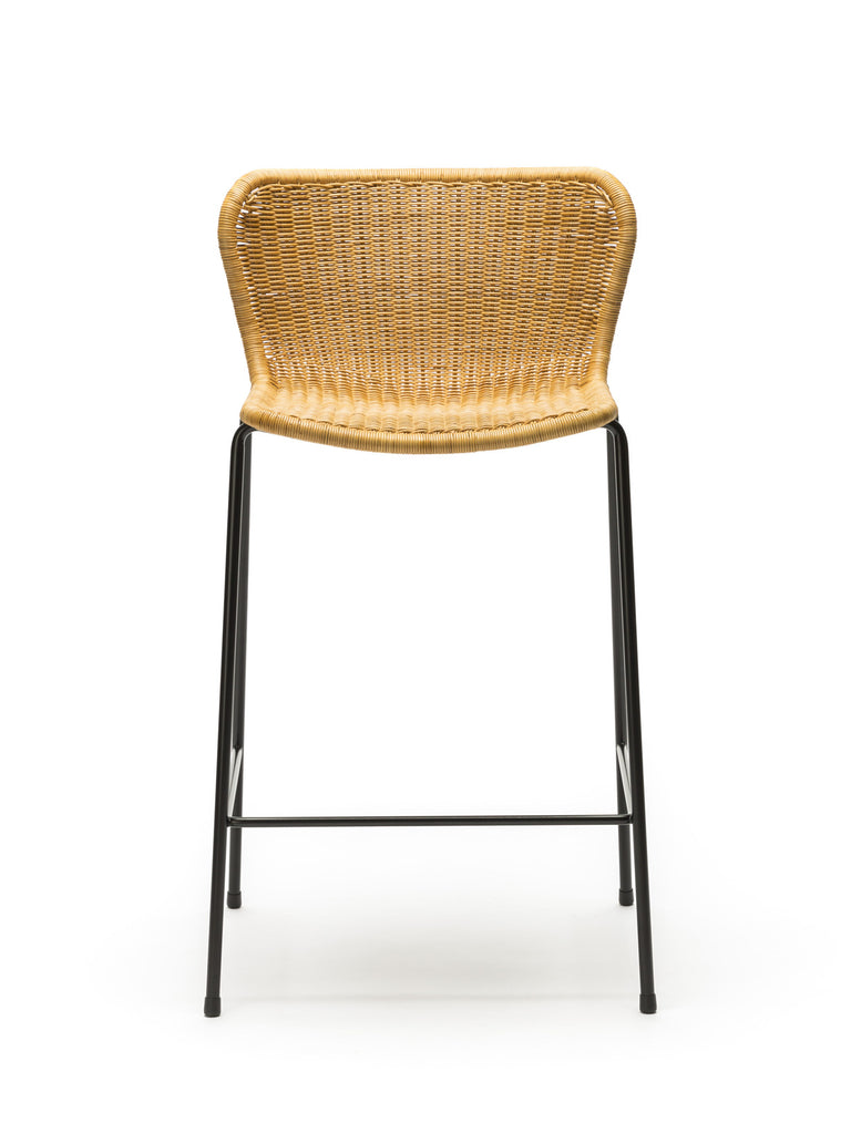 C603 stool indoor (rattan pulut) front