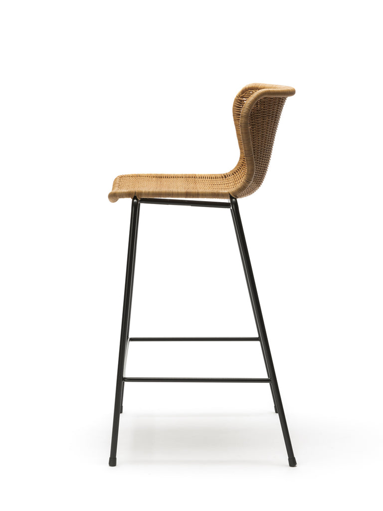 C603 stool indoor (rattan pulut) side
