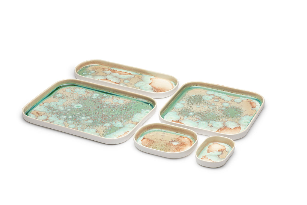 Crystalline Platters - Wattle Ceramics by R L Foote - Feliz