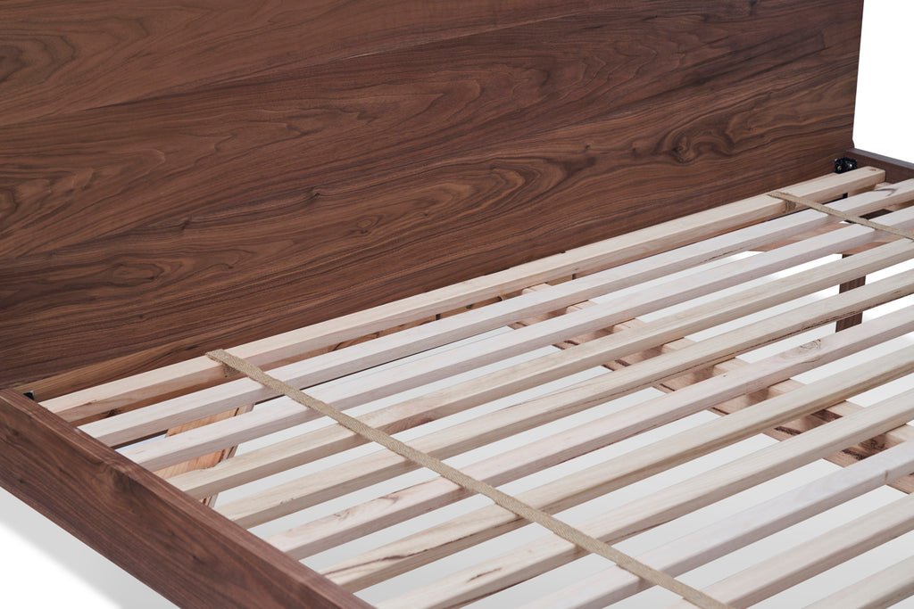 close up of divine bed slats.