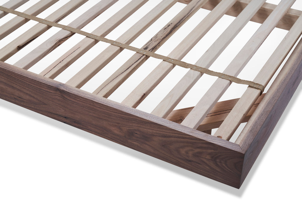 close up of divine bed slats