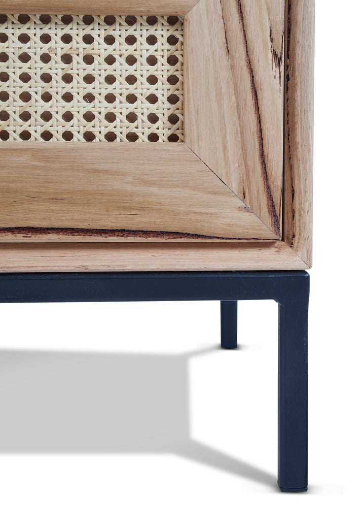 John TV Unit with Rattan Drawers from Relzi home