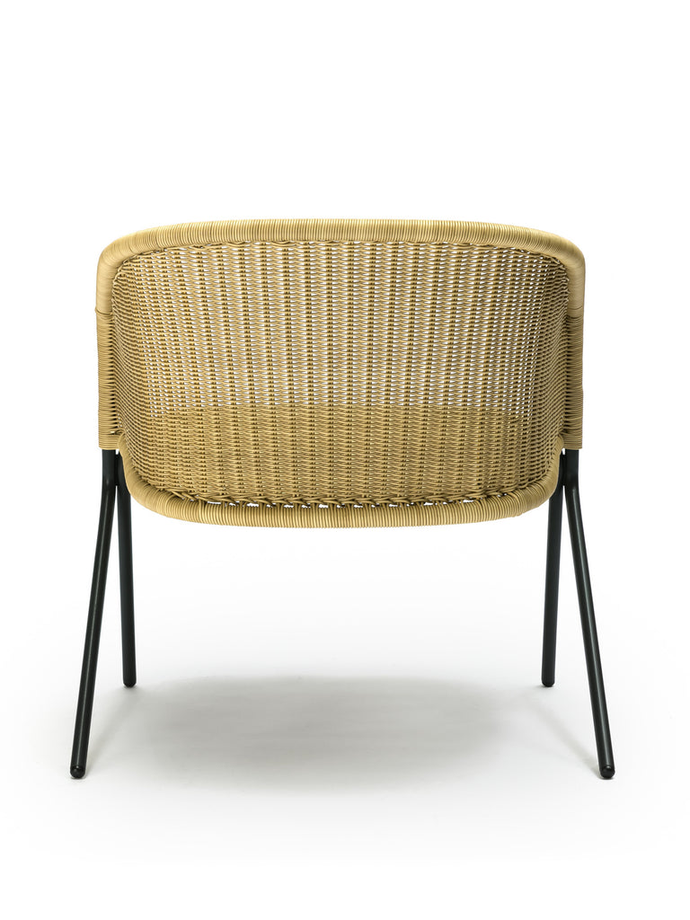 Kakۂ lounge chair outdoor (wheat polyethylene) back