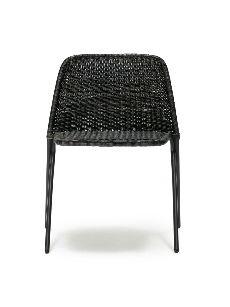 Kakۂ chair (graphite rattan slimit) front