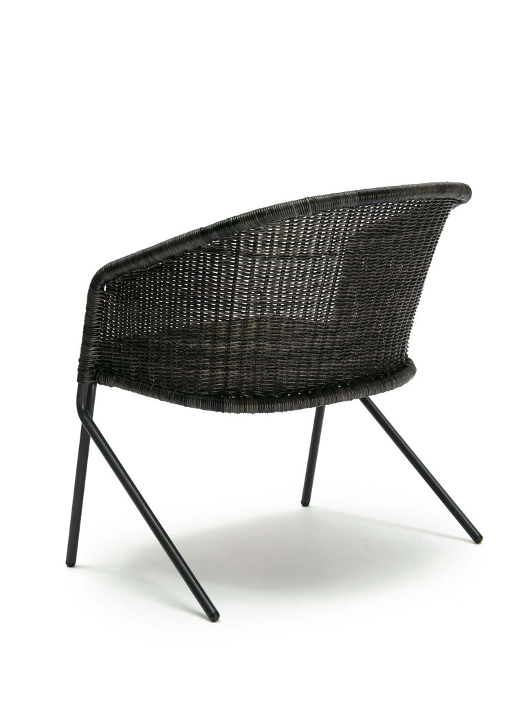 Kakۂ lounge chair (graphite) back angle