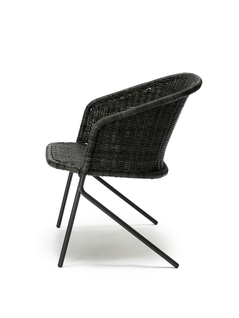 Kakۂ lounge chair (graphite) side