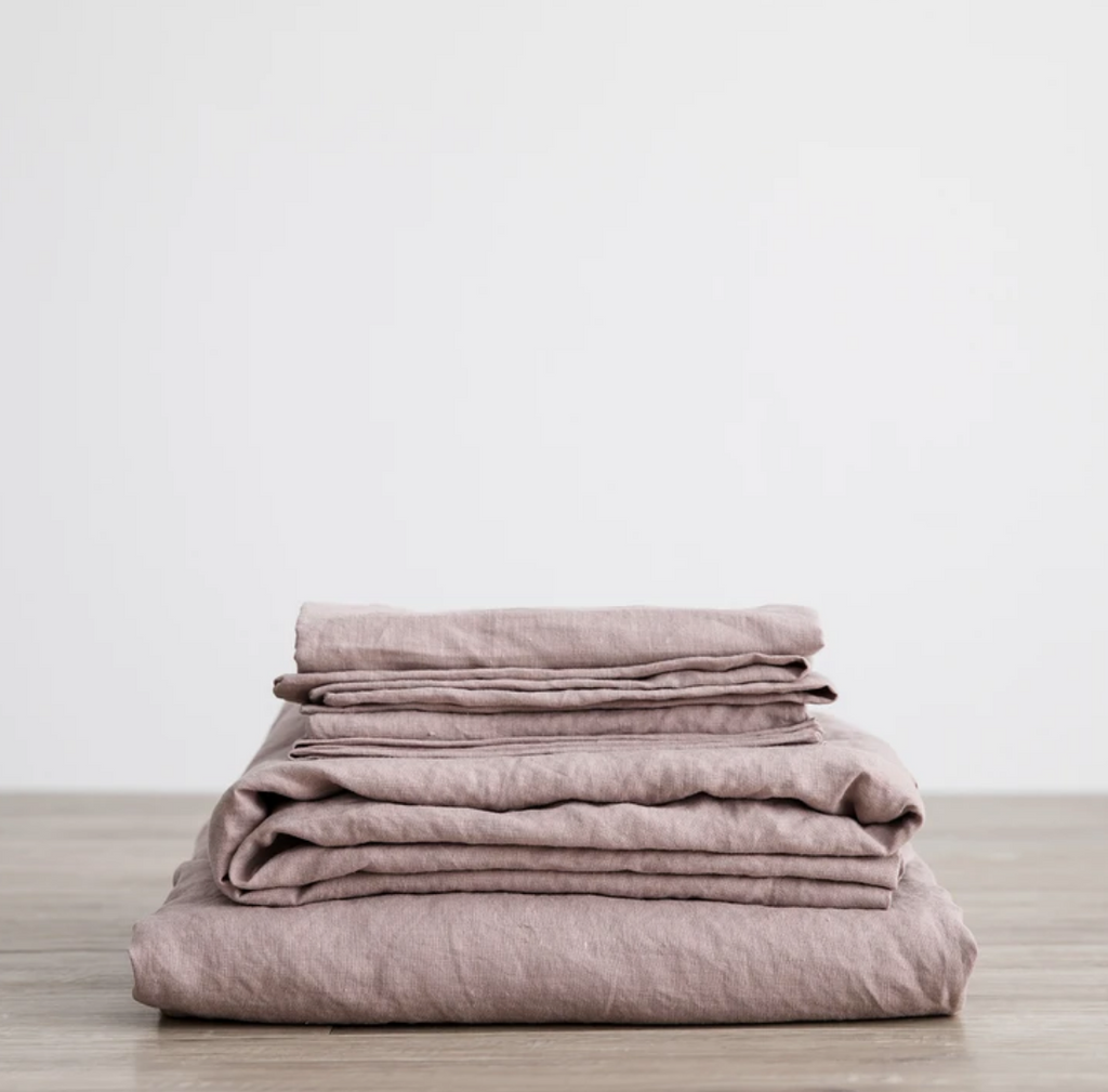 Linen Sheet Set with Pillowcases