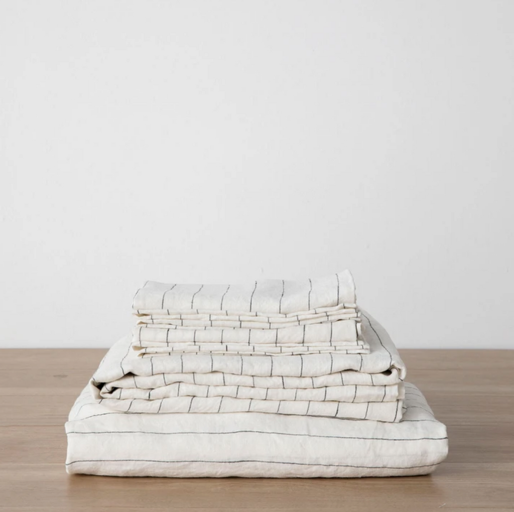 Linen Sheet Set with Pillowcases