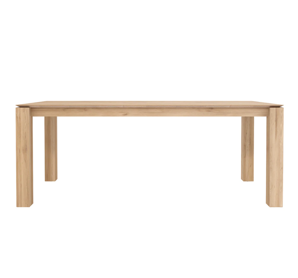 Oak Slice Dining Table