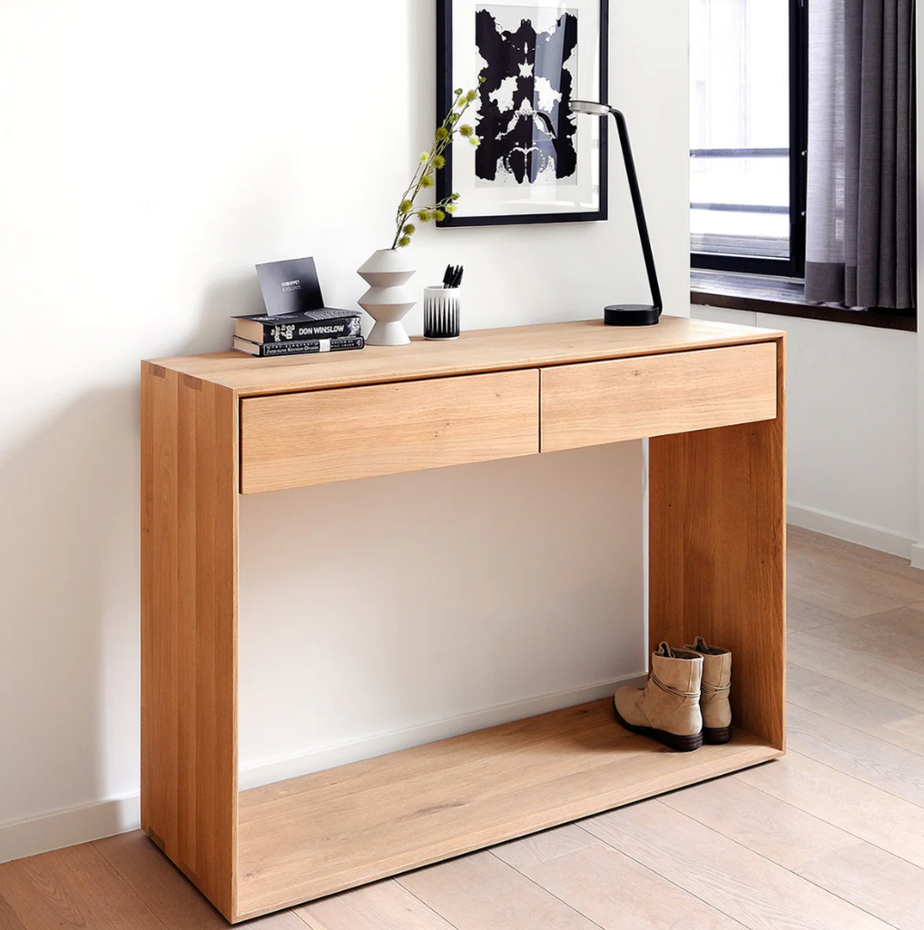 Oak Nordic console