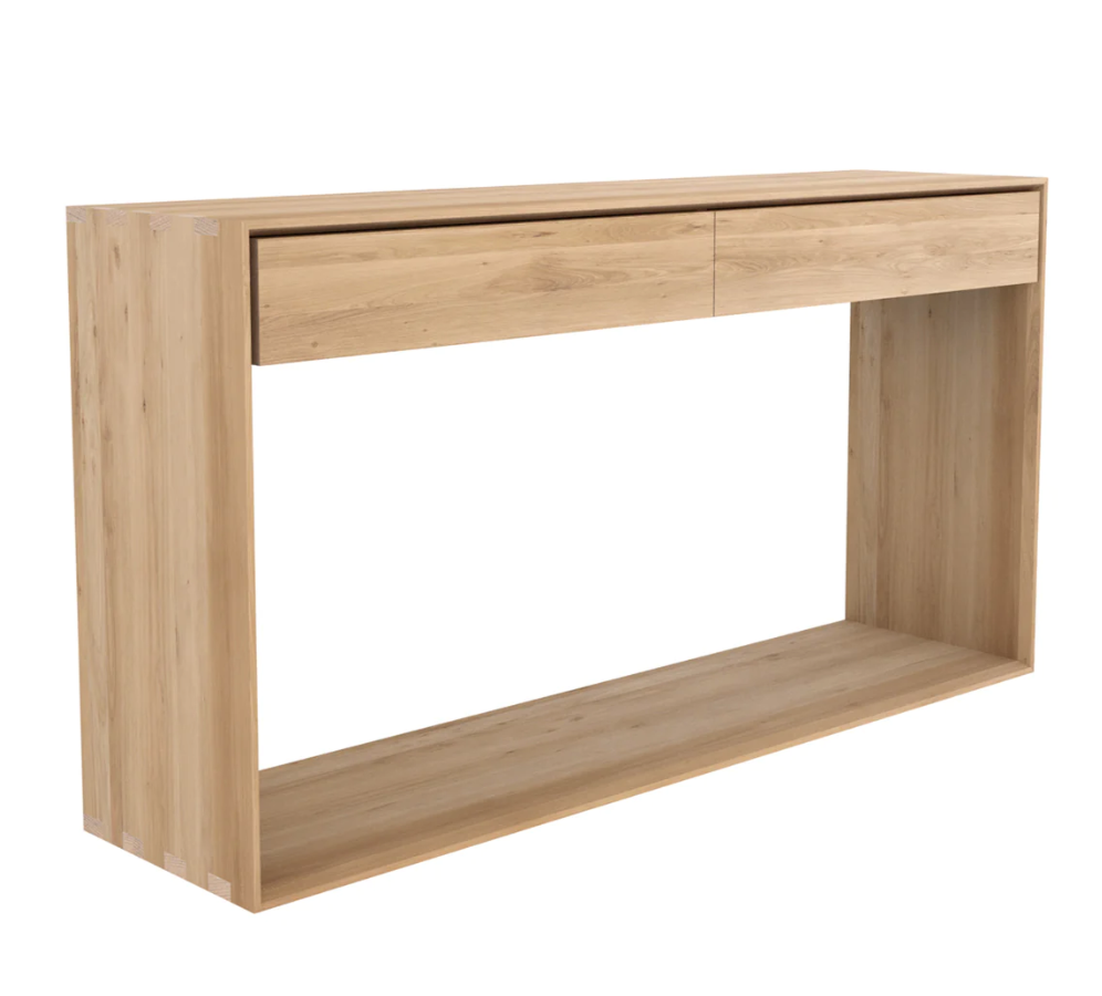 Oak Nordic console