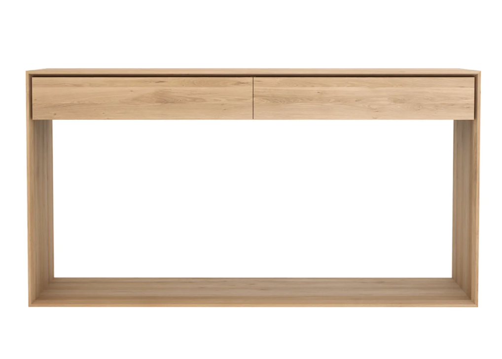 Oak Nordic console