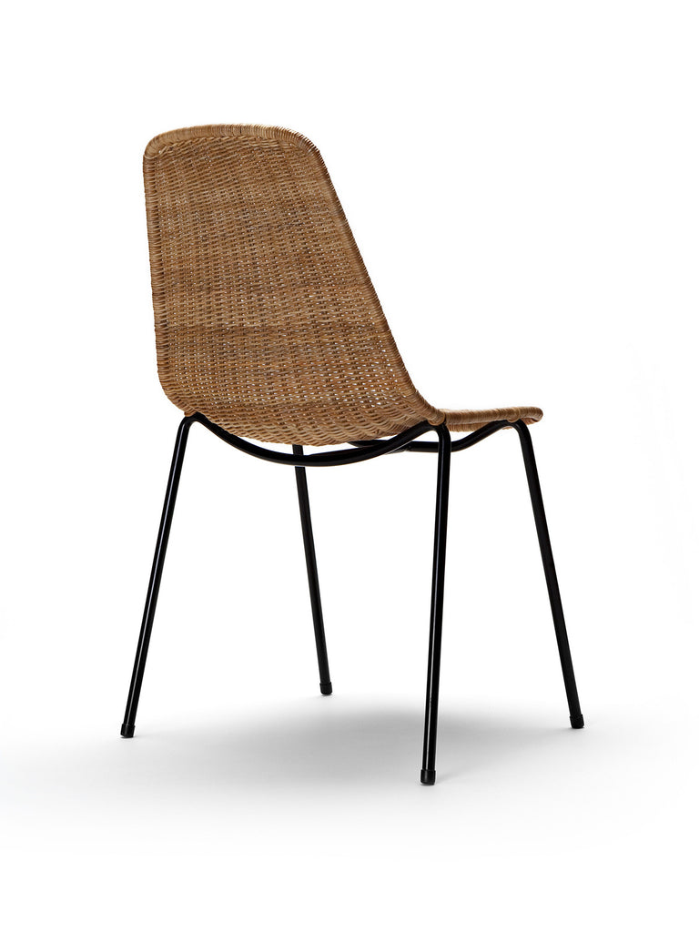 Basket chair (rattan pulut) back angle