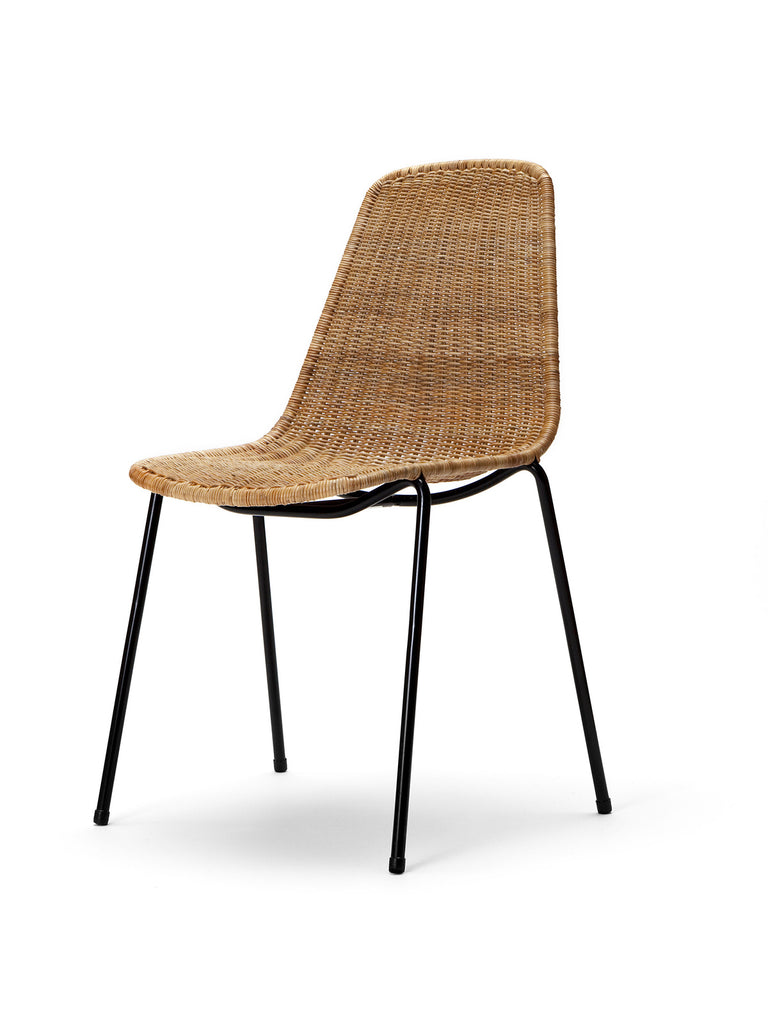 Basket chair (rattan pulut) front angle