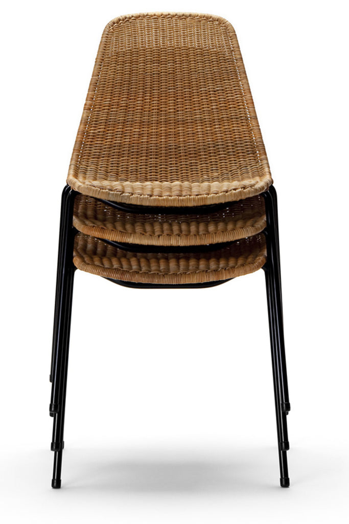 Basket chair (rattan pulut) stack