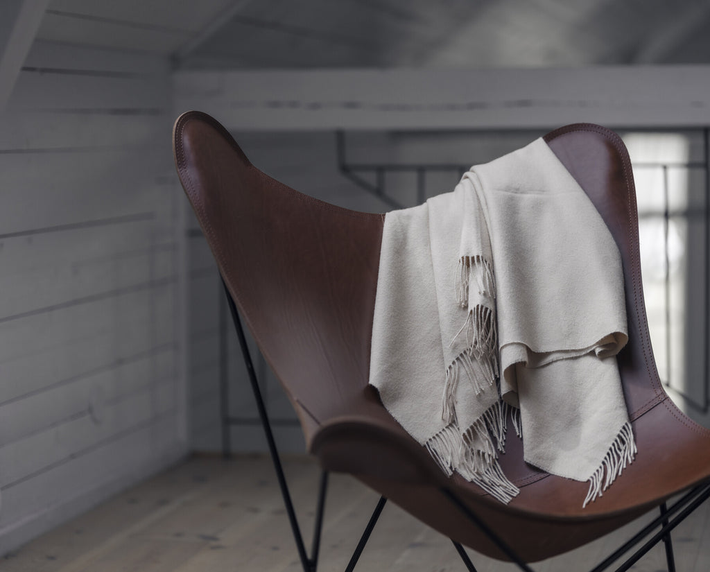Pampa Mariposa Chocolate Leather Chair Chair by Cuero - Feliz